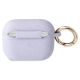 2. Etui Guess Silicone Glitter na AirPods Pro - purpurowe