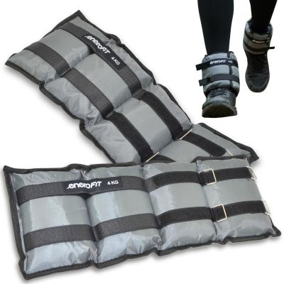 10. OBCIĄŻENIE NA PRZEGUBY SZARE 8KG (2x4KG) ENERO FIT