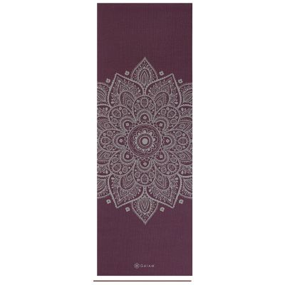 6. Mata do Jogi Gaiam Midnight Plum Sundial Flower 5mm 65734