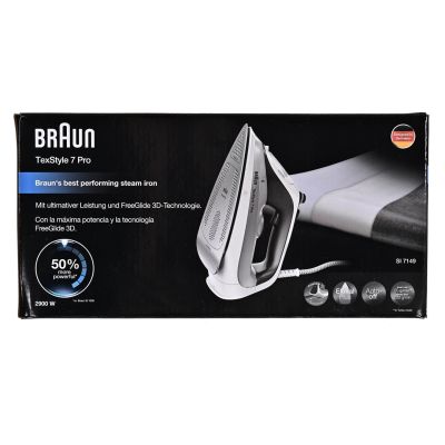 11. Żelazko Braun TexStyle 7 Pro SI7149WB suche i parowe EloxalPlus stopa żelazka 2900 W, Biały