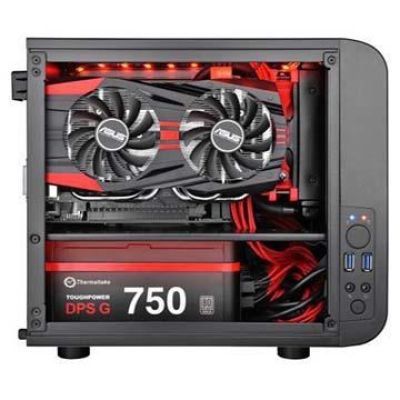 4. Obudowa Thermaltake Core V1 CA-1B8-00S1WN-00 (Mini ITX; kolor czarny)