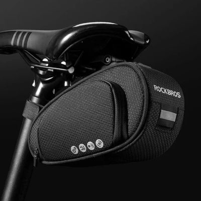 9. Torba rowerowa Rockbros C40 pod siodełko - czarna