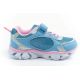 4. Leomil buty sportowe dziecięce sneakersy Stitch lekkie na rzep LED niebieskie