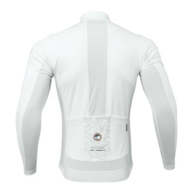 2. Bluza rowerowa Rockbros TLWT001 ROAD TO SKY wiatroszczelna ocieplana M - biała