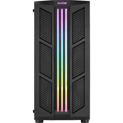 4. OBUDOWA AEROCOOL PGS PRIME-G-BK-v1 RGB czarna
