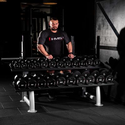 2. HPC SET ZESTAW HANTLI POLIURETANOWYCH 2 x 2.5 - 25 KG CPU (275 KG) HMS