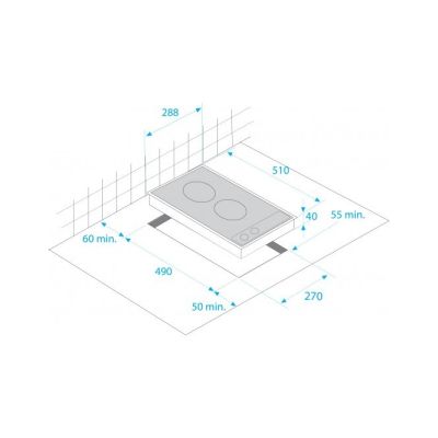 2. Płyta ceramiczna Beko HDCC 32200 X (2 pola grzejne; kolor inox)