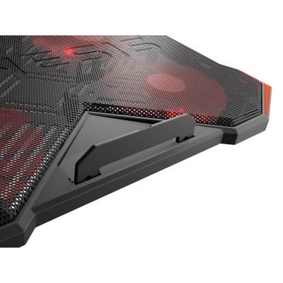 13. GENESIS Oxid 260 podkładka chłodząca do laptop 43,9 cm (17.3") 1010 RPM Czarny, Czerwony