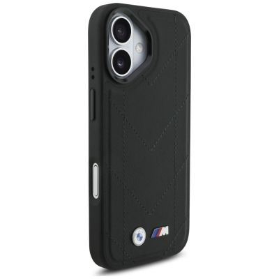 4. Etui BMW M Quilted Logo MagSafe na iPhone 17 - czarne