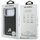 8. Etui Karl Lagerfeld Karl & Choupette Head Pins Saffiano MagSafe na iPhone 17 Pro Max - czarne