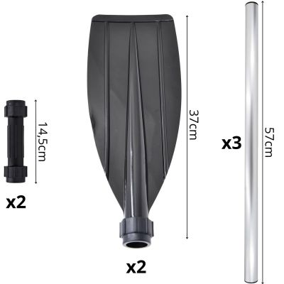 26. WIOSŁO ALUMINIOWE WIELOFUNKCYJNE SUP KAJAK XQMAX