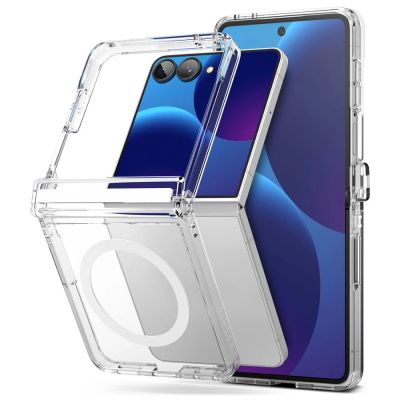 Etui Ringke Fusion Flap Magnetic MagSafe na Samsung Galaxy Z Flip 8 - przezroczyste