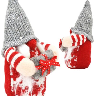 7. SKRZAT GNOM DEKORACYJNY 15CM SZARY GIRL