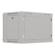 13. Szafa instalacyjna rack wisząca 19" 6U 540x350 szara drzwi przeszklone Lanberg (Flat Pack)