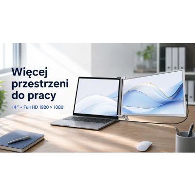 9. Monitor dla laptopów EXTRALINK SMART LIFE 14" TO 17"