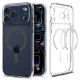 8. Etui Spigen Ultra Hybrid MagSafe na iPhone 17 Pro - przezroczysto-szare