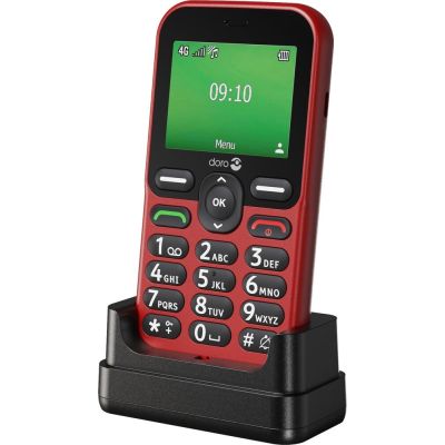 6. Doro Leva E10 6,1 cm (2.4") 118,9 g Czerwony Telefon dla seniora