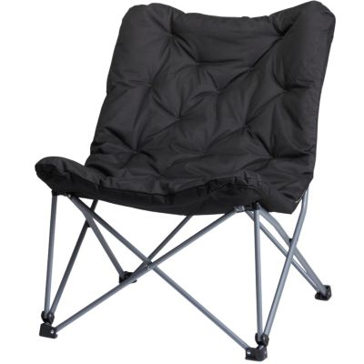 2. FOTEL CAMPINGOWY HIGH DELUXE Z PODUSZKĄ ANTRACYT REDCLIFFS