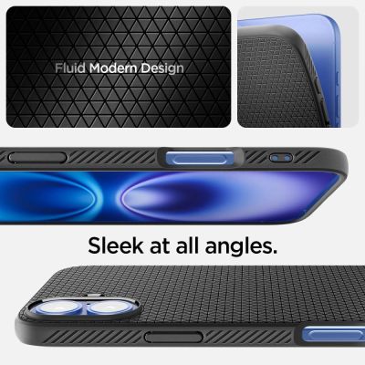11. Etui Spigen Liquid Air na iPhone 16 - czarne