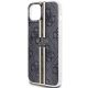 6. Etui Guess IML 4G Gold Stripe na iPhone 15 Plus / 14 Plus - czarne
