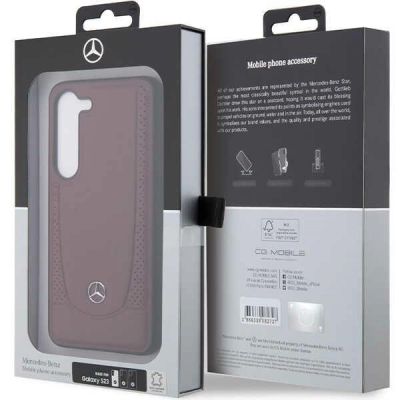 8. Etui Mercedes Leather Urban Bengale na Samsung Galaxy S23 - czerwone