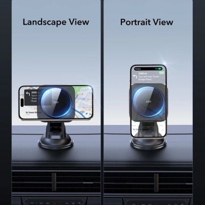 7. Uchwyt samochodowy ESR Halolock Magnetic MagSafe QI2 15W - czarne