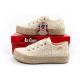 10. Lee Cooper buty sportowe damskie koronkowe trampki beżowe platforma