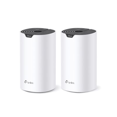 4. TP-LINK | System Wi-Fi AC1900 dla całego domu | Deco S7 (2 sztuki) | 802.11ac | 10/100/1000 Mbit/s | Porty Ethernet LAN (RJ-45) 1 | Obsługa siatki: Tak | MU-MiMO Tak | Brak komórkowego połączenia szerokopasmowego | Typ anteny: Wewnętrzna