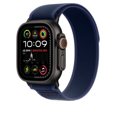 2. Pasek Apple Watch Trail Loop do Watch Ultra 49mm Blau / Titan schwarz (S/M)