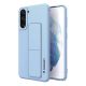 Wozinsky Kickstand Case silikonowe etui z podstawką etui Samsung Galaxy S21+ 5G jasnoniebieskie