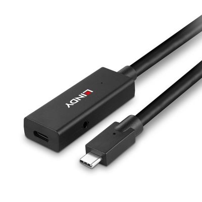 5. Lindy 43364 kabel USB USB 3.2 Gen 2 (3.1 Gen 2) 5 m USB C 10 Gbit/s Czarny