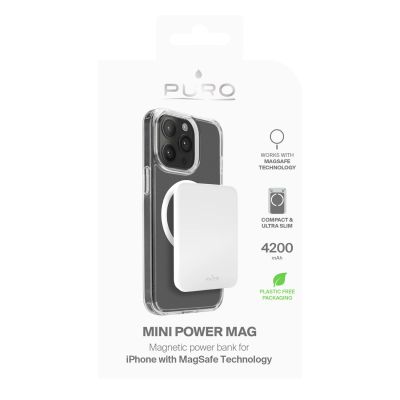 2. Powerbank Puro Slim Power Mag 4200mAh z MagSafe USB-C - biały