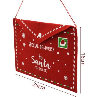 4. KOPERTA ŚWIĄTECZNA LIST DO ŚWIĘTEGO MIKOŁAJA FILCOWA 26x16CM SPECIAL DELIVERY