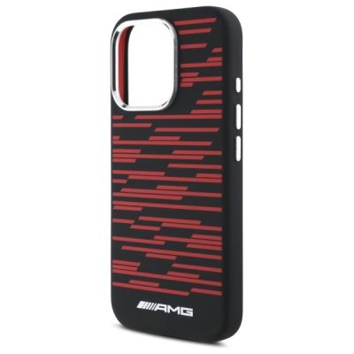 6. Etui AMG Silicone Graphics MagSafe na iPhone 16 Pro Max - czarne
