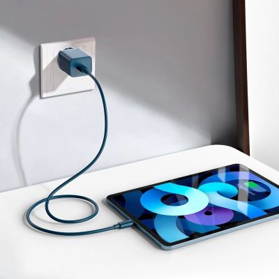 10. Baseus Super Si 1C szybka ładowarka USB Typ C 20W Power Delivery + kabel USB Typ C - Lightning 1m niebieski (TZCCSUP-B03)