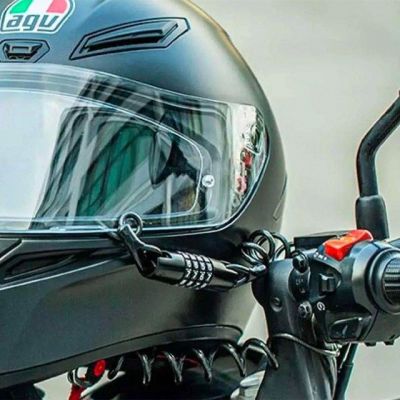 5. Zapięcie rowerowe Rockbros T609 na szyfr 1,5m - czarne