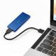 6. QOLTEC OBUDOWA NA DYSK M.2 SSD | SATA | NGFF | USB 3.0 | SUPER SPEED 5GB/S | 2TB | NIEBIESKI