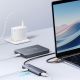 8. Hub USB-A Baseus UltraJoy Series 4xUSB-A 3.0 1xUSB-C 5V 50cm - szary