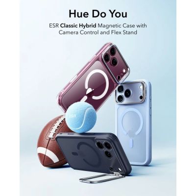 2. Etui ESR Classic Hybrid Kickstand MagSafe na iPhone 18 Pro Max / 17 Pro Max - jasnoniebieskie matowe