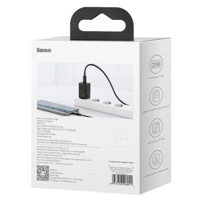 8. Baseus Super Si 1C szybka ładowarka USB Typ C 25W Power Delivery Quick Charge czarny (CCSP020101)