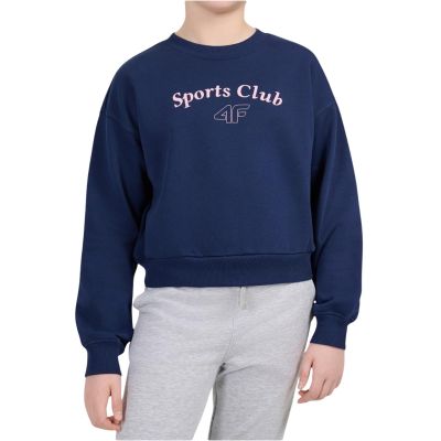 Bluza dla dziewczynki 4F F2708 ciemny granat 4FJWAW26TSWSF2708 30S