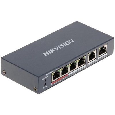 3. SWITCH POE HIKVISION DS-3E0106P-E/M 6-PORTOWY