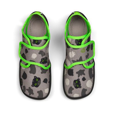 5. Kapcie barefoot bawełniane Affenzahn Movy Panther (01398-80151)