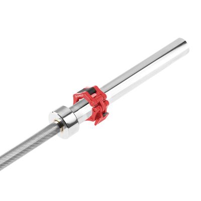 12. Gryf prosty olimpijski 20kg 2200mm GOP220 PRO + ZG1000R zaciski lock HMS