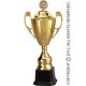 2. Puchar metalowy złoty z przykrywką