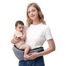 Momcozy HC002 | Nosidełko z siedziskiem biodrowym | Kolor szary