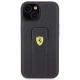 3. Etui Ferrari Grip Stand Metal Logo na iPhone 15 - czarne