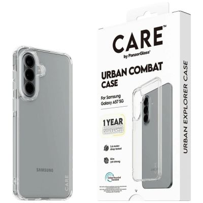 6. Etui CARE by PanzerGlass Flagship Urban Combat na Samsung Galaxy A57 - przezroczyste