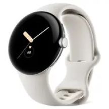 Google Pixel Watch LTE 41 mm srebrny, pasek kredowy / Smartwatch / Pasek sportowy / LTE
