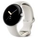 Google Pixel Watch LTE 41 mm srebrny, pasek kredowy / Smartwatch / Pasek sportowy / LTE